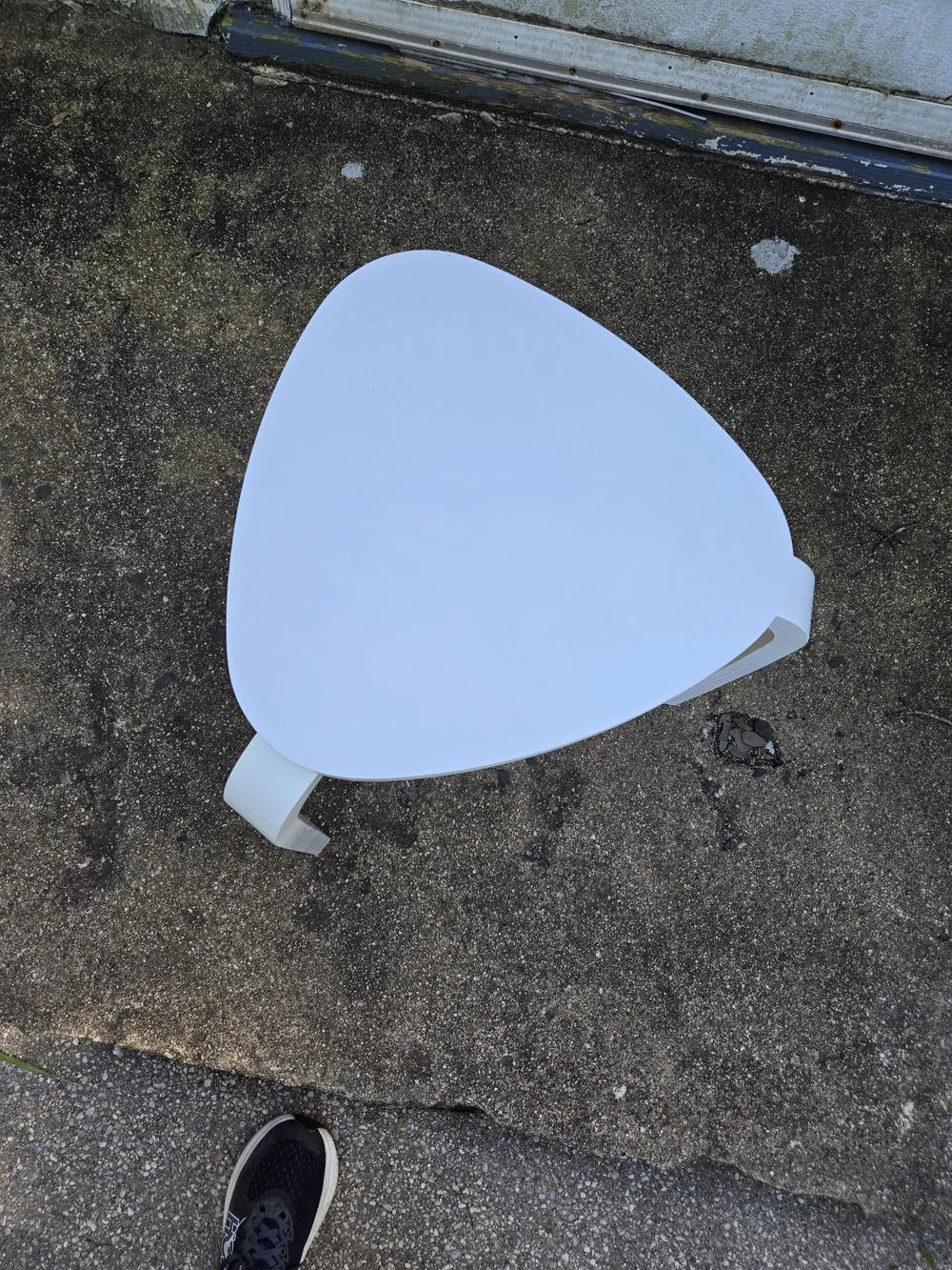 IKEA KYRRE White Three-Leg Accent Stool